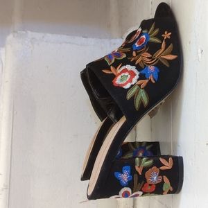 ALDO Floral Embroidered Heel